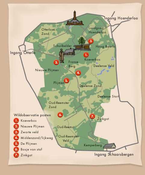 Plattegrond Hoge Veluwe